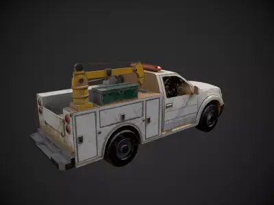 Abandoned Rusty Vehicles Pack 10 In 1 Low-poly 3D model