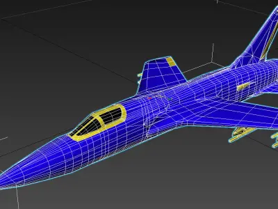 F-105 Thunderchief 3D print model