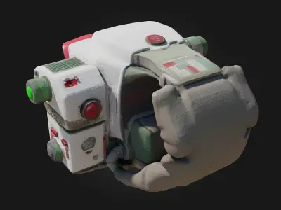 Retro Tech Gadget Nostalgic Innovation in Compact Form 3D model