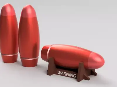 rocket bomb Free 3D model purchase