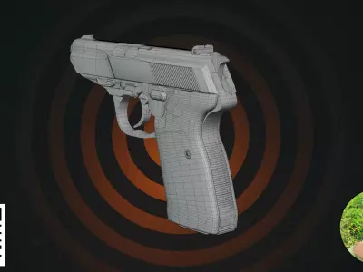 Modern Tactical Pocket Pistol - 9mm  3D model