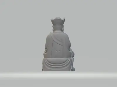 Ksitigarbha Bodhisattva Buddha Statue  3D print model