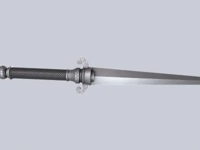 Dagger Low-poly 3D model