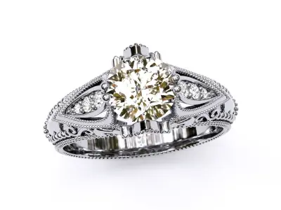 ANTIQUE Ring 3D print model