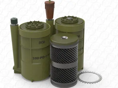 POB fragmentation jumping land mine of RF 3Dprintable moulage 3D model