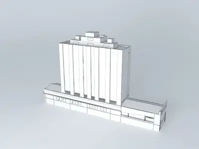 Central Bank of Brazil  Porto Alegre Free 3D model