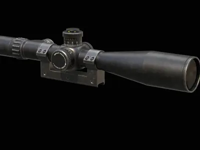 Sniper Scope Game Ready  Low-poly 3D model