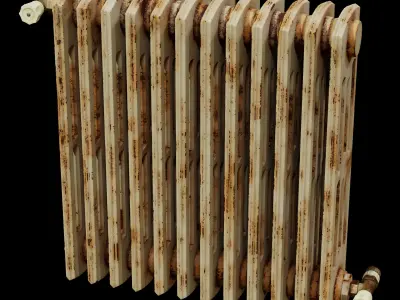 Rusty Radiator Free low-poly 3D model