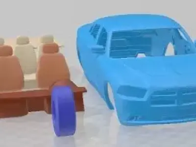 Dodge Charger 2011 Printable Car 3D print model