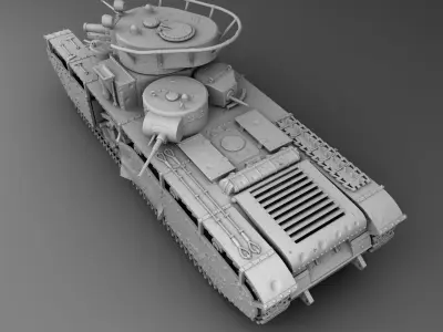 USSR tank T-35 3D print model