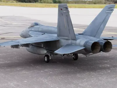 Boeing Super Hornet FA-18E Single Seat 3D model