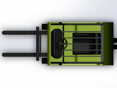 Forklift truck 3D model V1