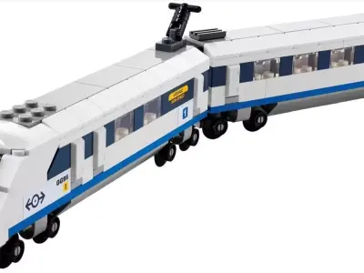 PixelBricks3D - LEGO High-Speed Train  3D print model