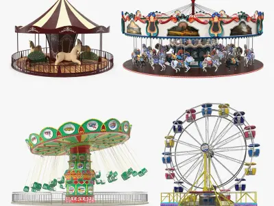 Amusement Park Rides Collection 2 3D model