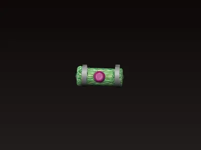 fantasy battle hammer Low-poly 3D model