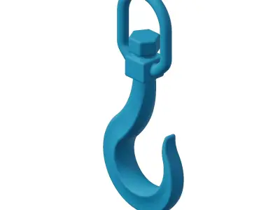 Plastic Crane Hook Toy 3D model