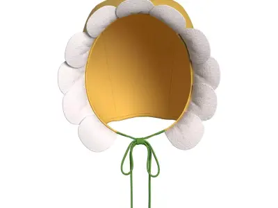 Kids Flower Beanie 3D model