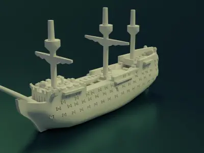 HMS Victory Sliced 3D print model