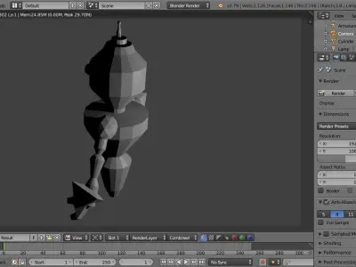 Sentinel robot - Musco Low-poly 3D model