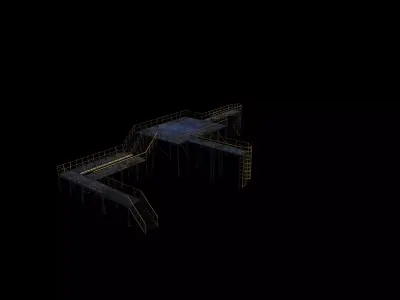 Modular industrial platform  3D model