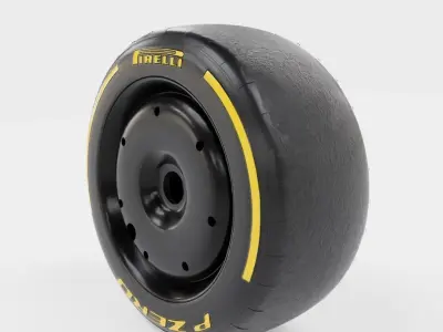 F1 Tire 3D model