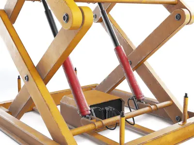 Scissor Freight Lift I 3D model