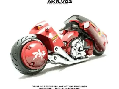 AKIRA BIKE ZB Version 3D print model