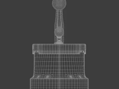 Vintage iron 3D model