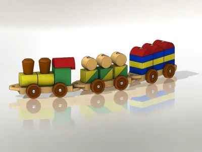 Train constructor for kids 3D print model
