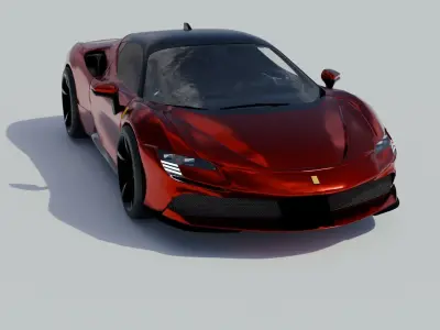 Ferrari SF90 Free 3D model