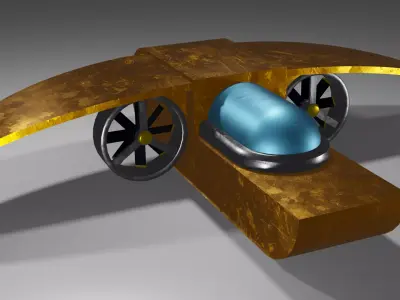 Scout Submarine Free low-poly 3D model