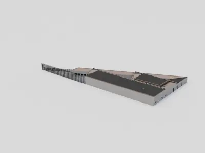 The Nuclear and Caithness Archive modern building Low-poly 3D model