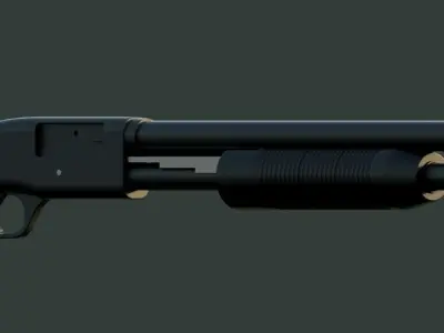 Mossberg 500 shotgun 3D model 3D model