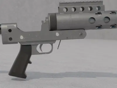 Serbu RN50 rigged 3D model