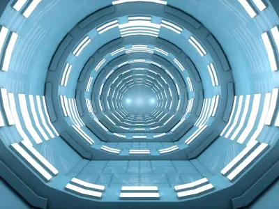 Sci Fi Tunnel 3D model 57