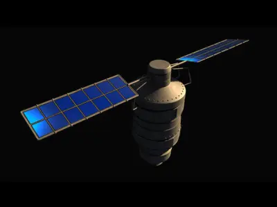 SpaceSatellite chinese satellite in space 3D model