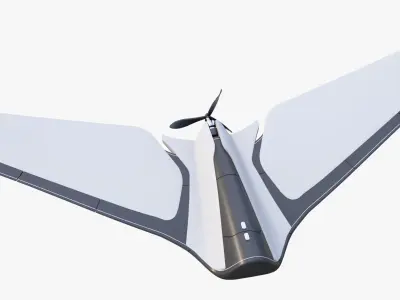 Flying Wing Drone UAV Propeller M1 3D model