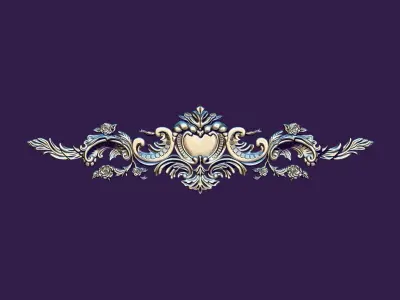 pattern for casting molds in Rococo or Baroque style 3D print model