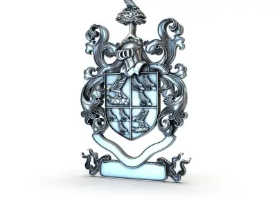 Risley Coat of Arms 3D print model