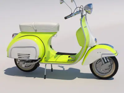 Retro Vespa scooter 3D model