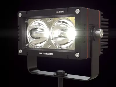 External LED work light SQM2 3D model