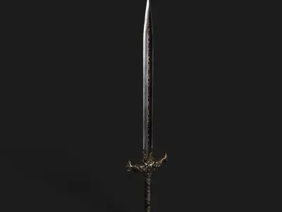 Sword 02 V2 Low-poly 3D model