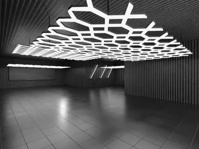 Black Car Studio HDRI Scene Low-poly 3D model