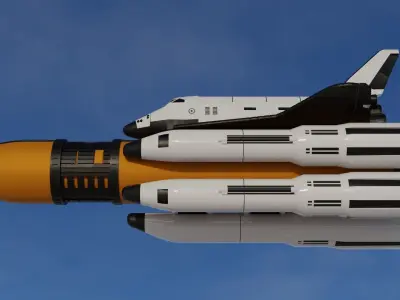 Space Shuttle 3D model Low-poly 3D model purchase