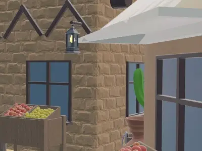 Western Town 3D model purchase