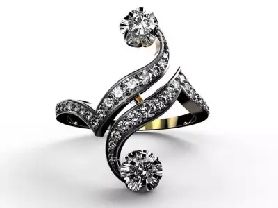 Antique DGNL Ring 3D print model