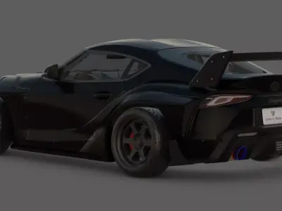 2020 Toyota Supra A90 3D Model  JDM Legend Reborn 3D model