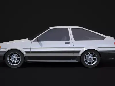 Toyota AE86 Levin 3D model