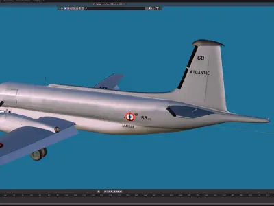 Breguet BR-1150 Atlantic Free 3D model
