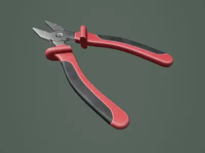 Plier 01 Low-poly 3D model